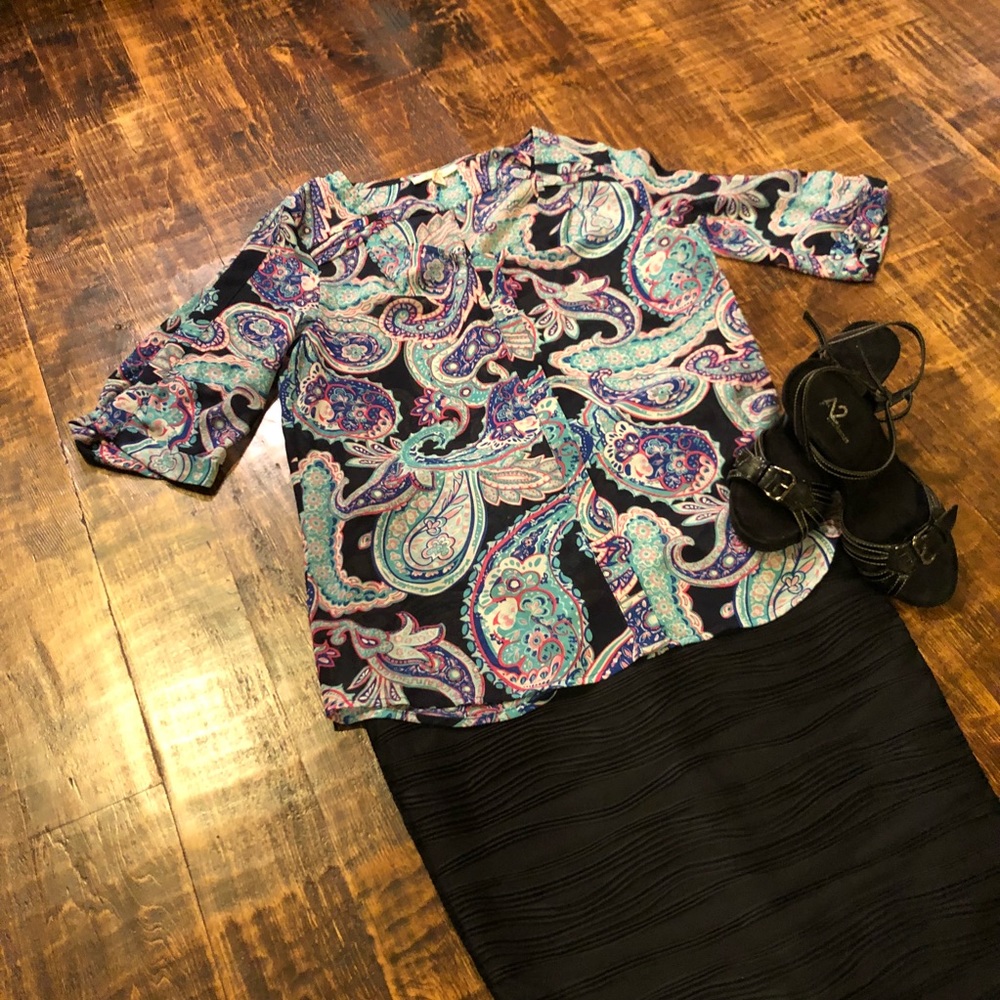 Skies are Blue Blouse